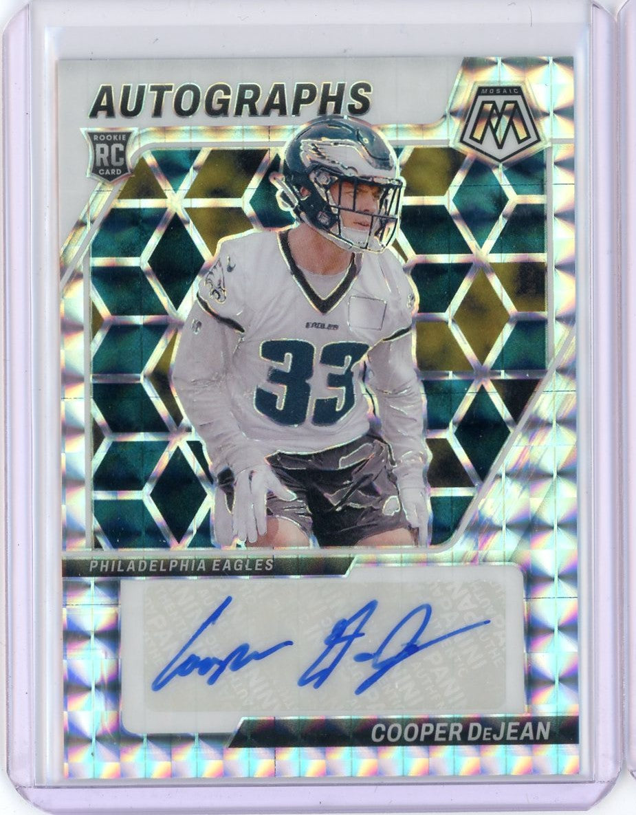 2024-panini-mosaic-silver-prizm-cooper-dejean-am-cdn-auto-rookie-rc-football-card