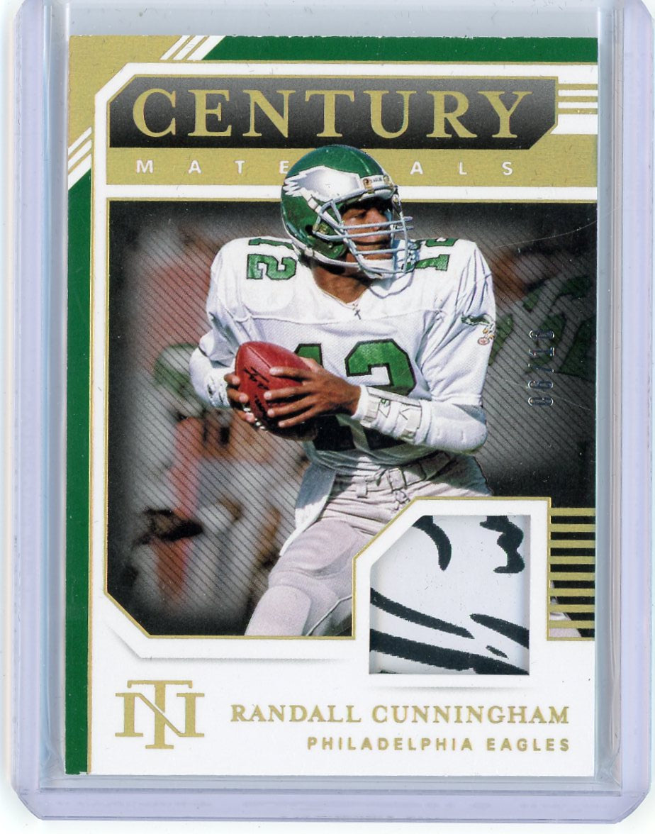 2020-panini-national-treasures-century-materials-randall-cunningham-cm-rc-relic-10-football-card