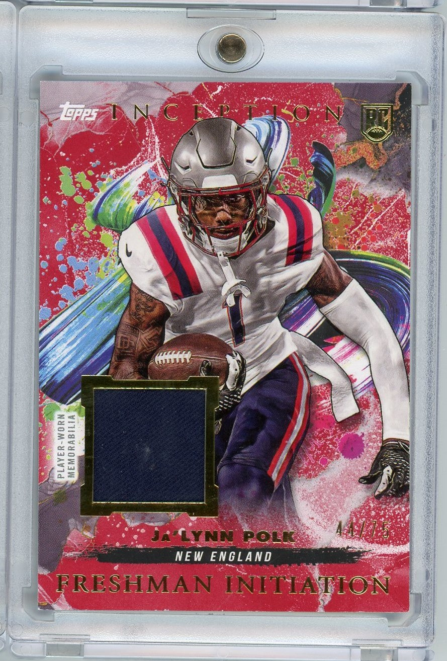 2024-topps-inception-freshman-initiation-jalynn-polk-fi-16-75-relic-rookie-rc-football-card