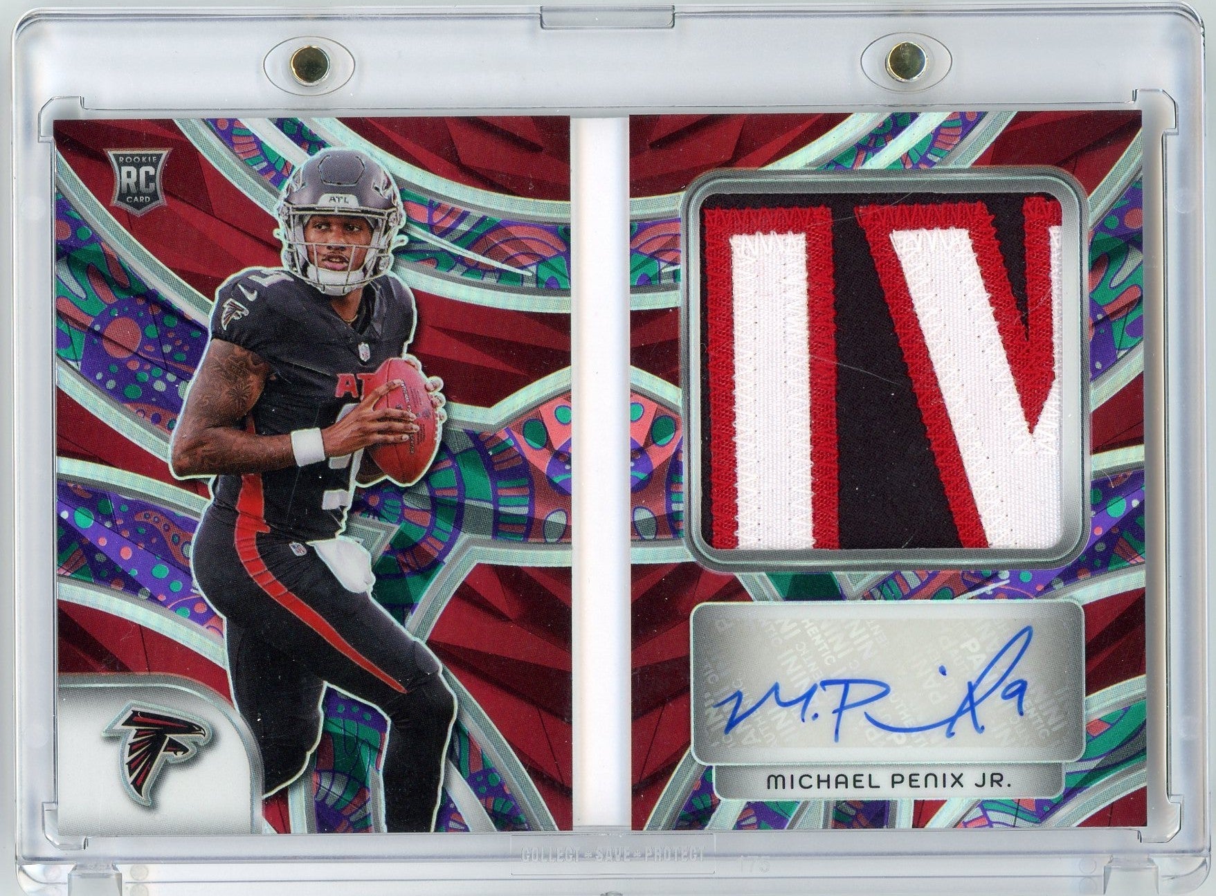 2024-panini-spectra-rookie-genesis-michael-penix-jr-rgh-mpj-rpa-booklet-auto-5-rookie-rc-football-card