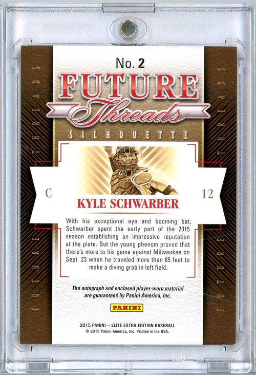 2015-panini-elite-extra-edition-kyle-schwarber-2-49-future-threads-silhouette-rpa-auto-rookie-rc-baseball-card