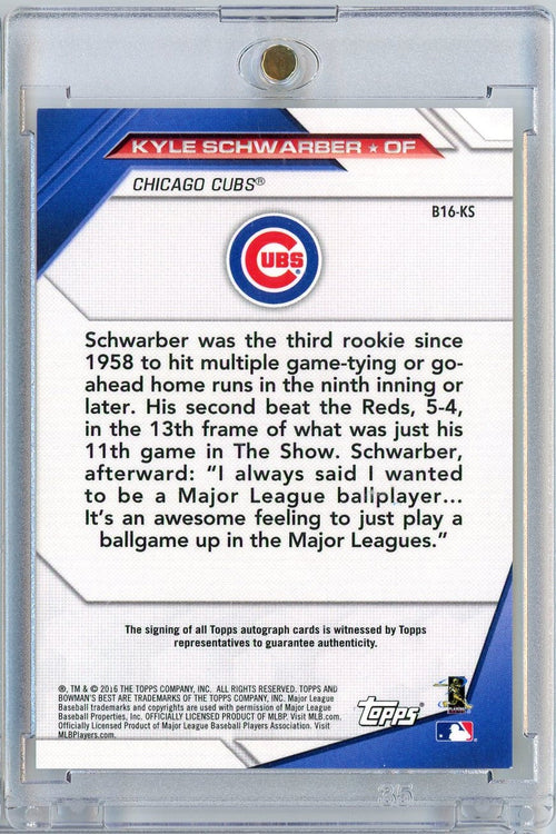 2016-bowman-best-kyle-schwarber-b16-ks-99-auto-rookie-rc-baseball-card