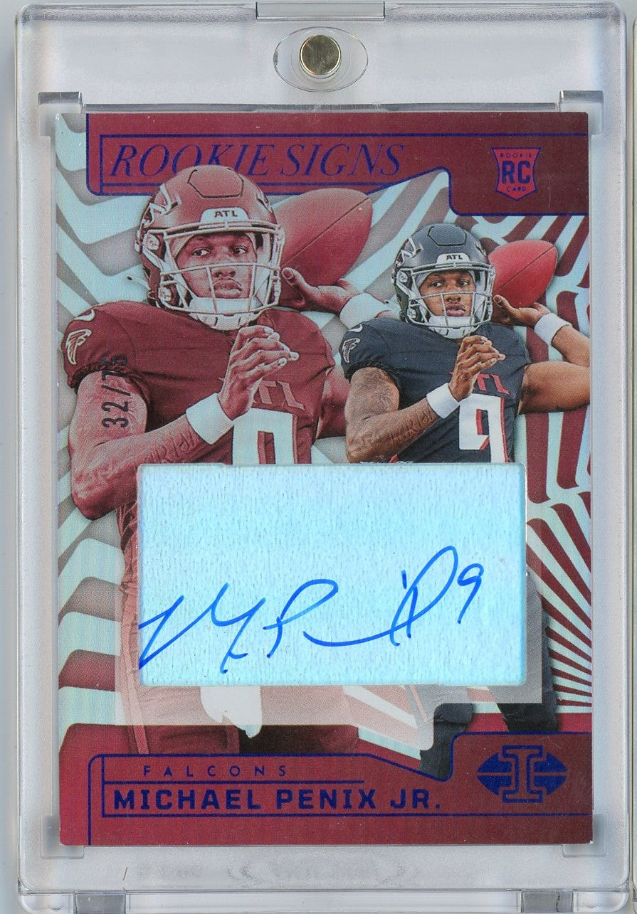 2024-panini-illusions-michael-penix-jr-rsmpj-75-rookie-signs-auto-atlanta-falcons-rookie-rc-football-card