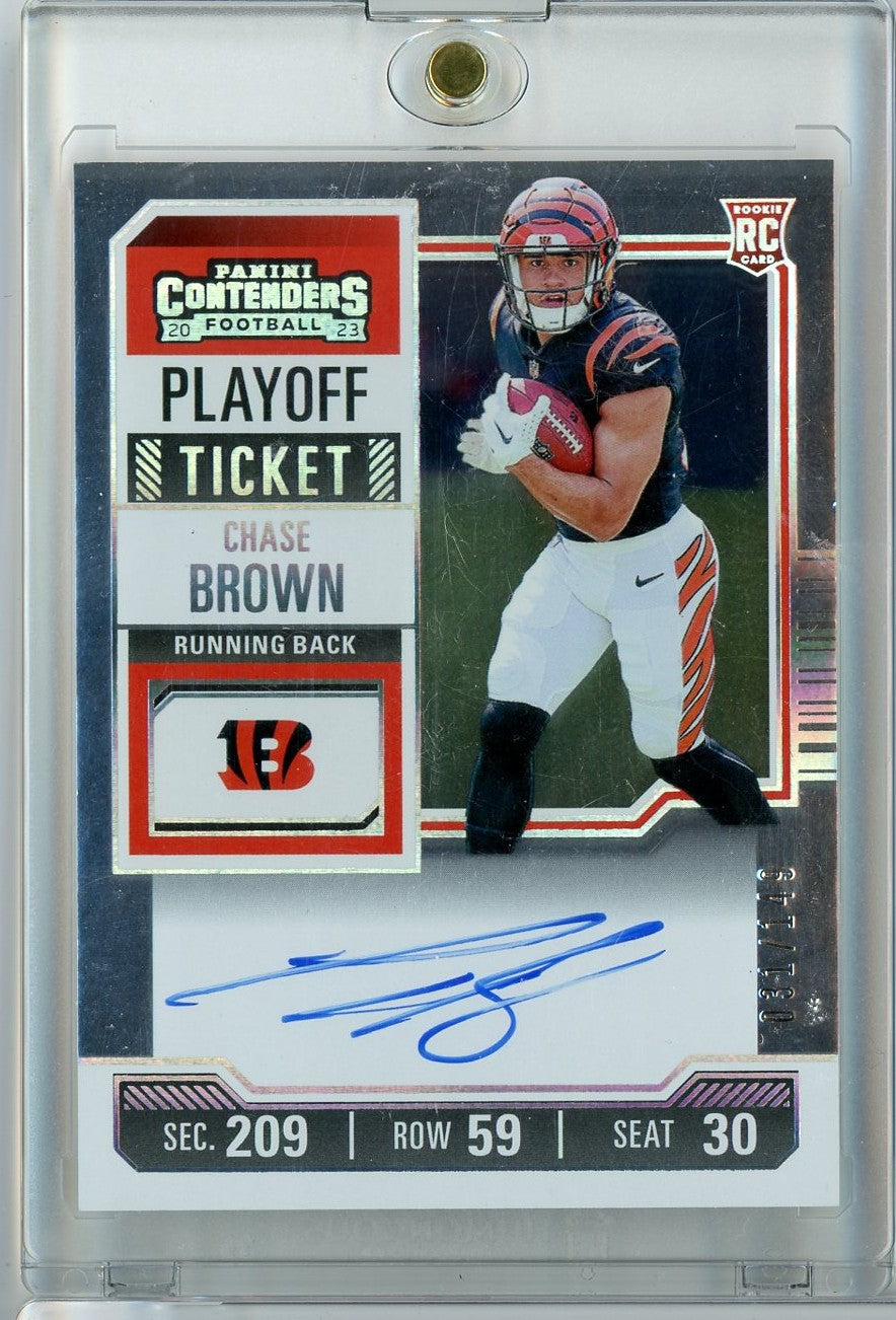 2023-panini-contenders-playoff-ticket-chase-brown-105-149-auto-rookie-rc-football-card