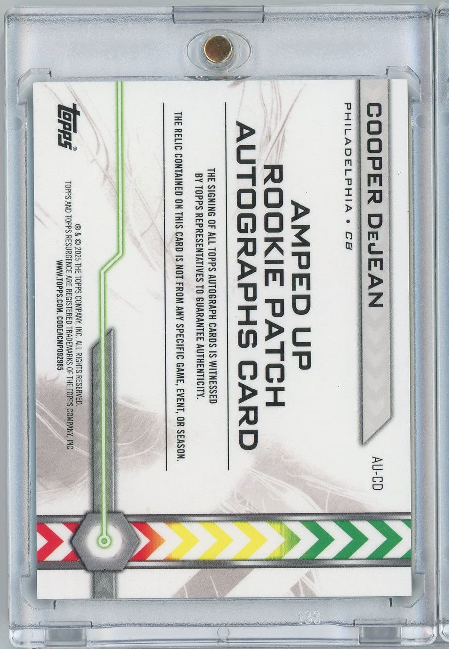 2024-topps-resurgence-amped-up-green-cooper-dejean-au-cd-01-15-rpa-auto-rookie-rc-football-card
