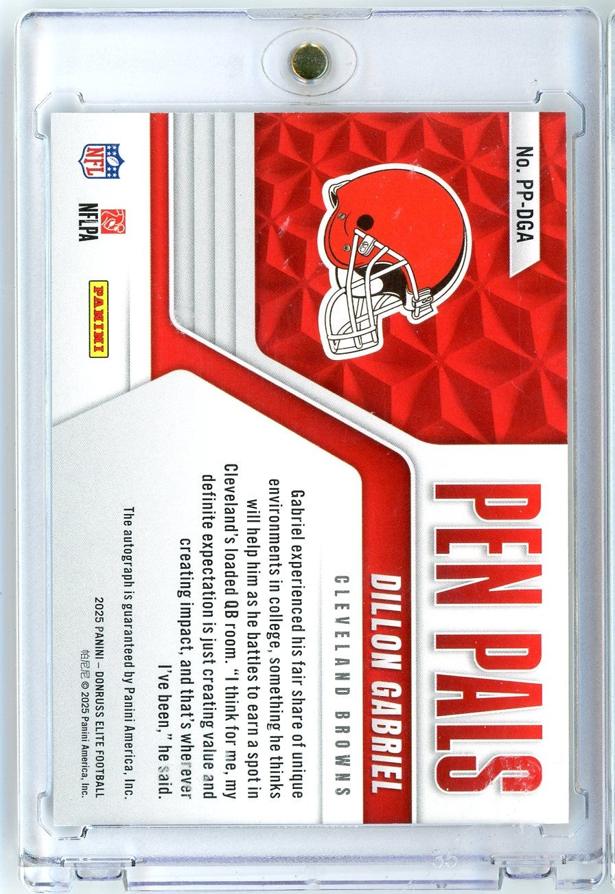 2025-donruss-elite-pen-pals-dillon-gabriel-ppdga-auto-rookie-rc-football-card