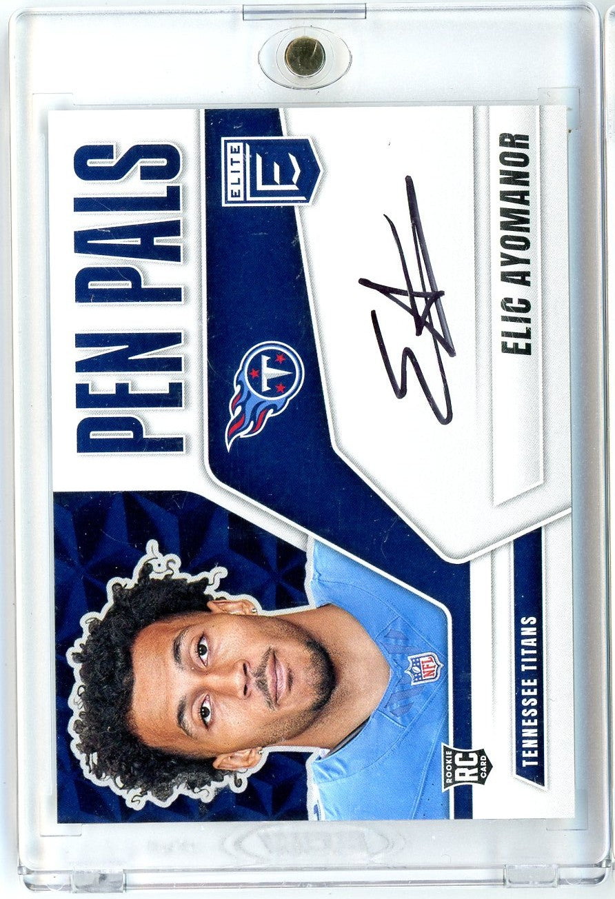 2025-donruss-elite-pen-pals-elic-ayomanor-ppeyo-auto-rookie-rc-football-card