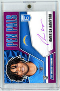 2025-donruss-elite-pen-pals-omarion-hampton-ppoha-purple-auto-rookie-rc-football-card