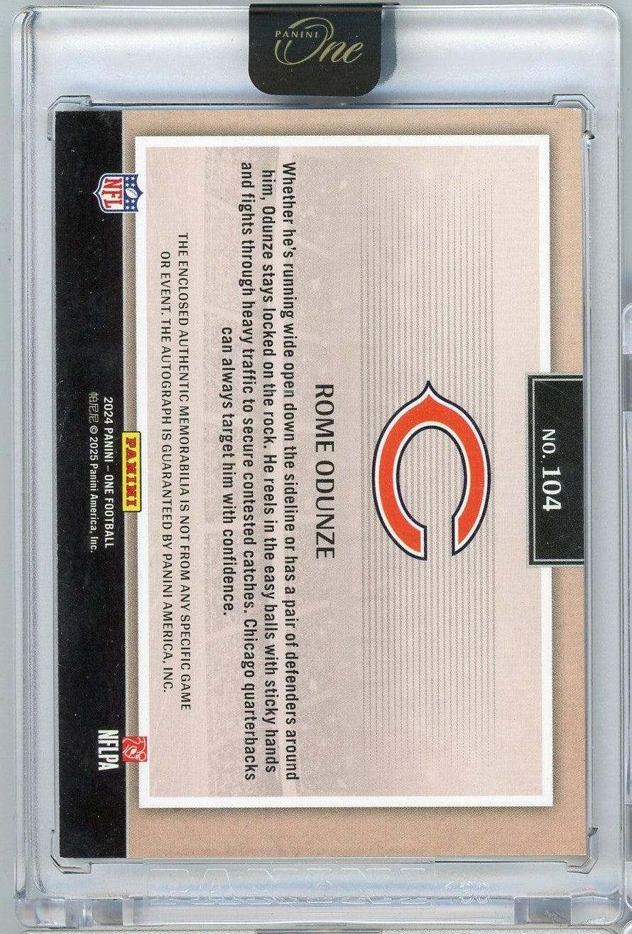 2024-panini-one-rome-odunze-104-49-red-rookie-patch-auto-rookie-rc-football-card