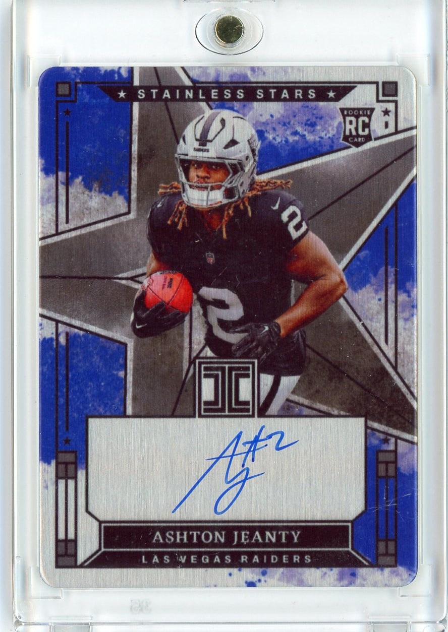 2025-panini-impeccable-ashton-jeanty-ssajy-stainless-stars-rookie-auto-49-las-vegas-raiders-rookie-rc-football-card