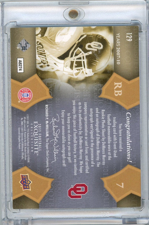 2011-upper-deck-exquisite-football-demarco-murray-129-135-rookie-patch-auto-rookie-rc-football-card