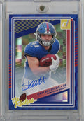 2025-donruss-the-rookies-cam-skattebo-19-299-auto-rookie-rc-football-card