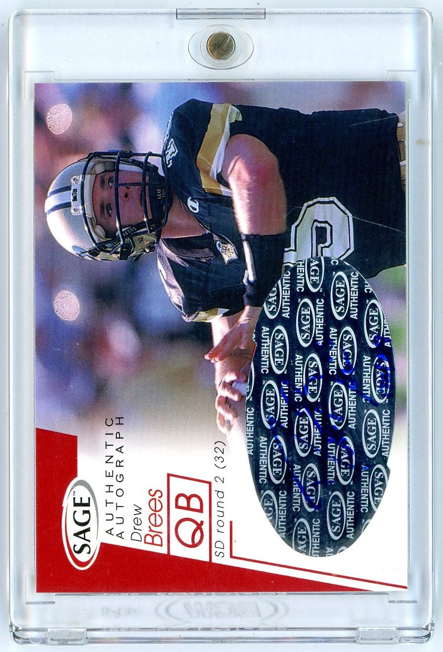 2001-sage-sa-ge-authentic-autographs-drew-brees-a8-749-rookie-rc-football-card