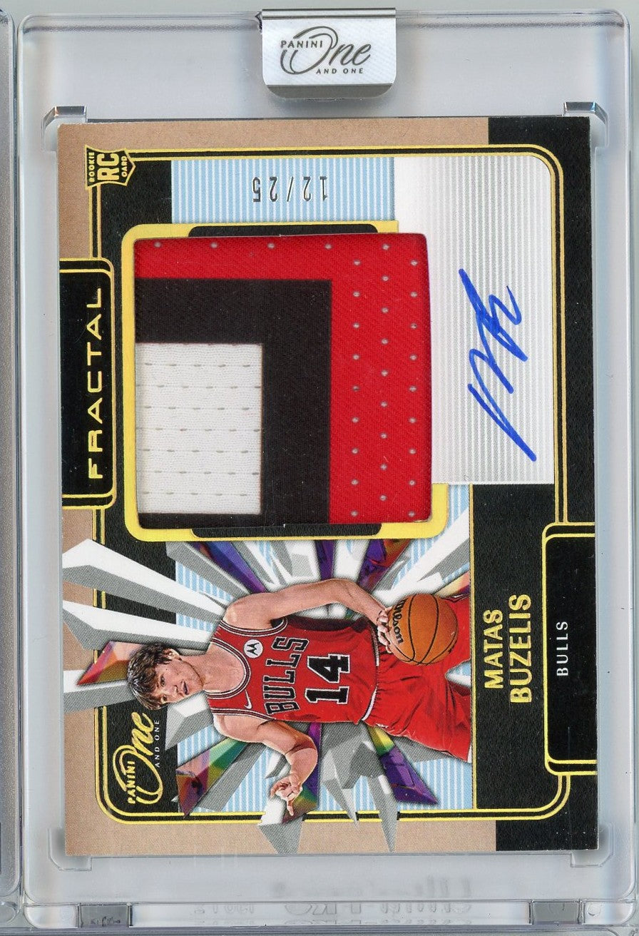 2024-panini-one-and-one-matas-buzelis-fpabuz-25-fractal-rpa-auto-rookie-rc-basketball-card