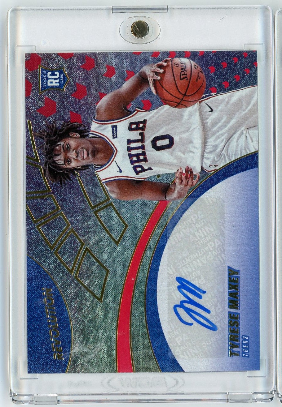 2020-panini-revolution-tyrese-maxey-ra-tm-autograph-rookie-rc-basketball-card