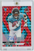 2025-panini-mosaic-travis-hunter-301-199-red-mosaic-auto-rookie-rc-football-card