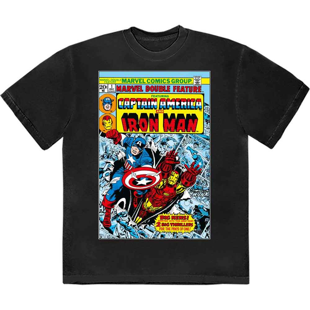 Marvel Comics Captain America & Iron Man Comic Cover [T-Shirt]