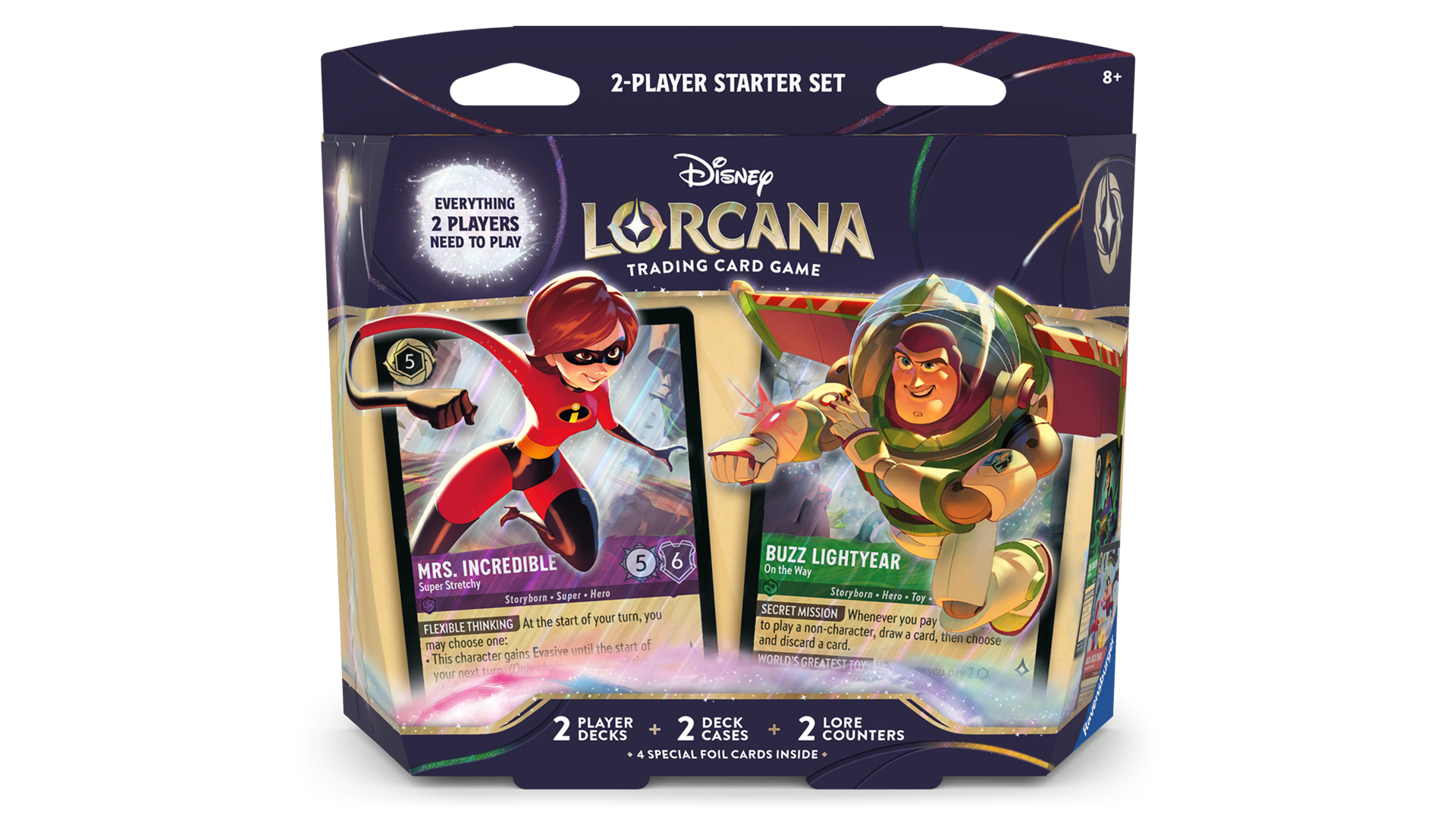 disney-lorcana-tcg-wilds-unknown-2-player-starter-deck-elastigirl-vs-buzz-lightyear