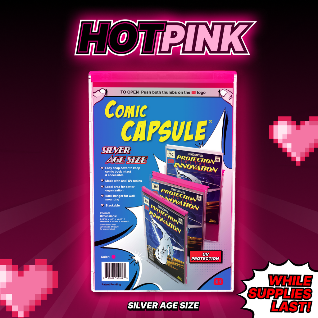 Pink SILVER Age Size ComicCapsule