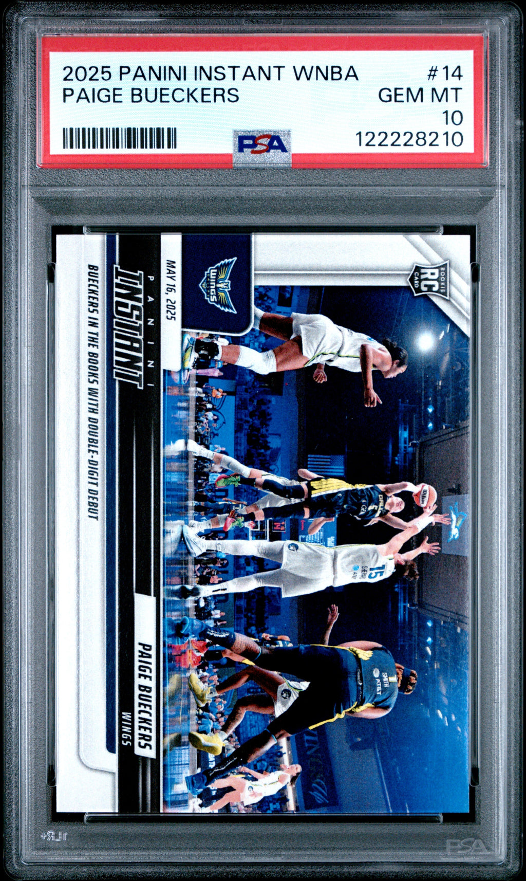 Graded 2025 Panini Instant Paige Bueckers #14 Rookie RC Basketball Card PSA 10 Gem Mint