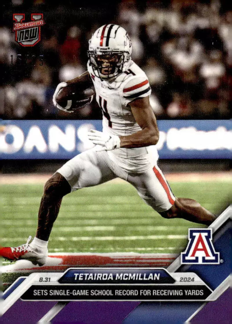 2024-topps-bowman-u-now-tetairoa-mcmillan-4-purple-25-arizona-wildcats-football-card