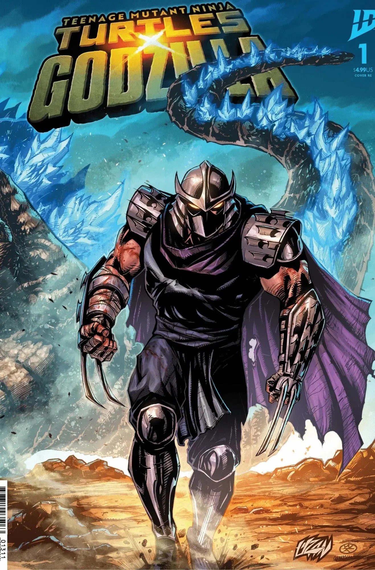 Teenage Mutant Ninja Turtles x Godzilla #1 - ECC Franck Uzan Variant - Right Side Wrap-Around (11/12/25)