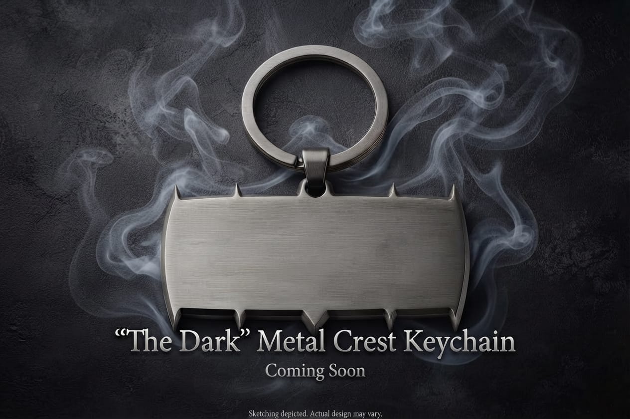 The Dark Metal Crest Keychain - Coming Soon