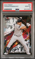 Graded 2024 Topps Finest Jasson Dominguez #83 Rookie RC Baseball Card PSA 10 Gem Mint