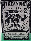 Walking treasure chest Metal Token